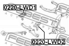 Купить Febest 0220-LWD2 по низкой цене в Украине!
