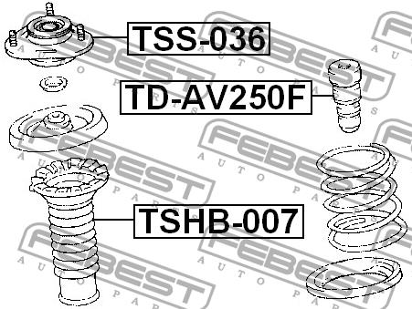Купить Febest TDAV250F – отличная цена на EXIST.UA!
