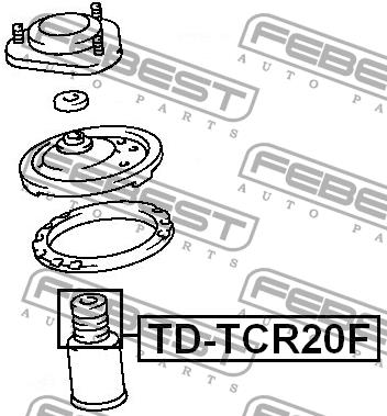 Відбійник амортизатора переднього Febest TD-TCR20F