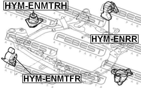 Подушка двигуна задня Febest HYM-ENRR