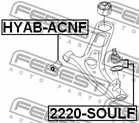 Купить Febest 2220SOULF – отличная цена на EXIST.UA!