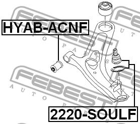 Купить Febest 2220-SOULF по низкой цене в Украине!