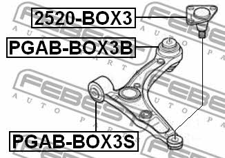 Шаровая опора Febest 2520-BOX3