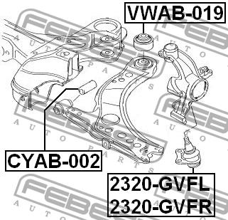 Купить Febest 2320-GVFL по низкой цене в Украине!