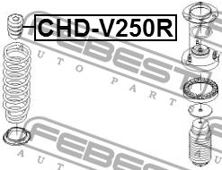 Отбойник амортизатора заднего Febest CHD-V250R
