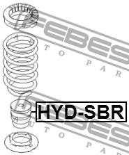 Отбойник амортизатора заднего Febest HYD-SBR