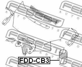 Демпфер резиновый Febest FDD-CB3