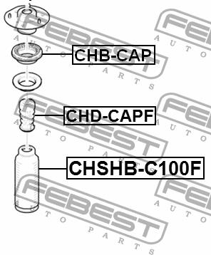 Відбійник амортизатора переднього Febest CHD-CAPF