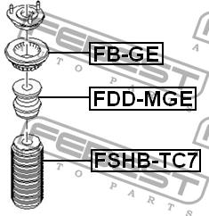 Відбійник амортизатора переднього Febest FDD-MGE