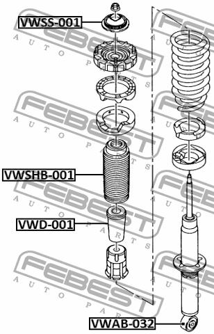 Купить Febest VWD-001 по низкой цене в Украине!