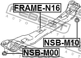 Febest Подрамник передний – цена [object Object] UAH