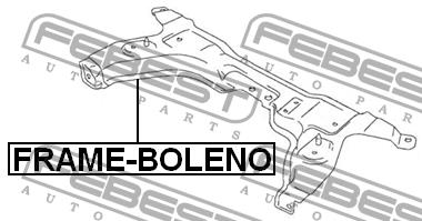 Подрамник передний Febest FRAME-BOLENO
