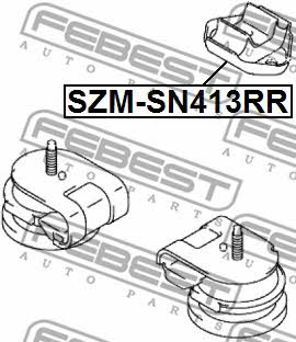 Подушка двигуна задня Febest SZM-SN413RR