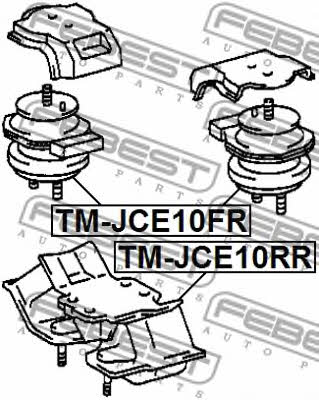Подушка двигуна задня Febest TM-JCE10RR