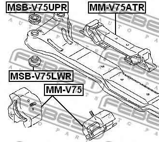 Купить Febest MM-V75ATR по низкой цене в Украине!
