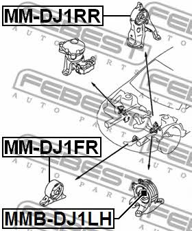 Купити Febest MM-DJ1RR за низькою ціною в Україні!