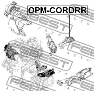 Подушка двигуна задня Febest OPM-CORDRR