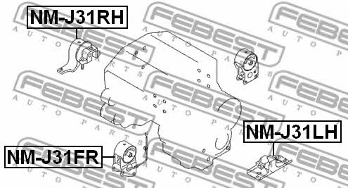 Купить Febest NMJ31LH – отличная цена на EXIST.UA!
