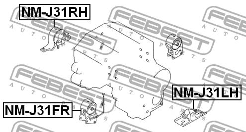 Купить Febest NM-J31LH по низкой цене в Украине!