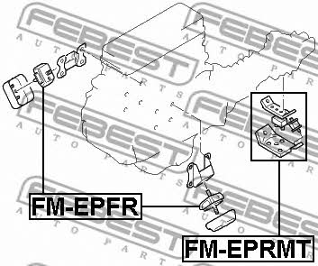 Подушка двигуна передня Febest FM-EPFR