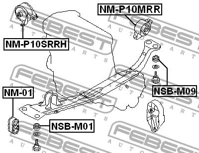 Купить Febest NM-P10MRR по низкой цене в Украине!