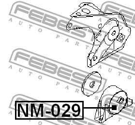Подушка двигуна задня Febest NM-029