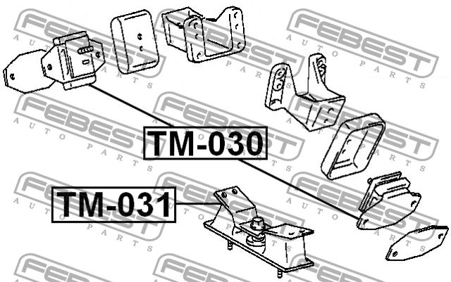 Подушка двигуна передня Febest TM-030