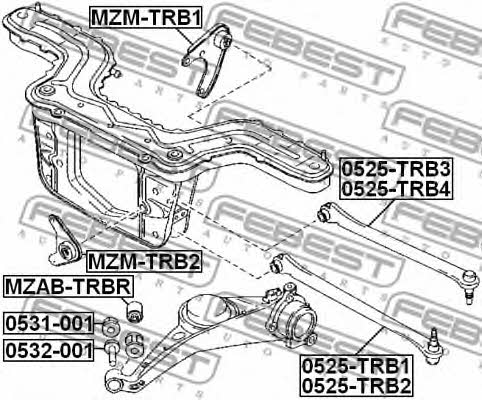 Купити Febest MZM-TRB2 за низькою ціною в Україні!