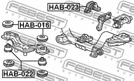 Купити Febest HAB016 – суперціна на EXIST.UA!