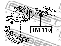 Опора дифференциала Febest TM-115