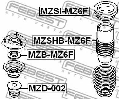 Купити Febest MZB-MZ6F за низькою ціною в Україні!