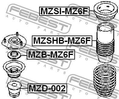 Купити Febest MZBMZ6F – суперціна на EXIST.UA!