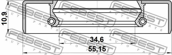 Купить Febest 95GDS36551111X – отличная цена на EXIST.UA!