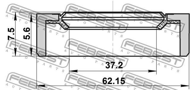 Купить Febest 95BDY39620608X – отличная цена на EXIST.UA!