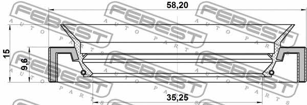 Febest Сальник – ціна 423 UAH