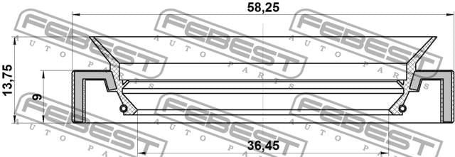 Купить Febest 95HAY38580914C – отличная цена на EXIST.UA!