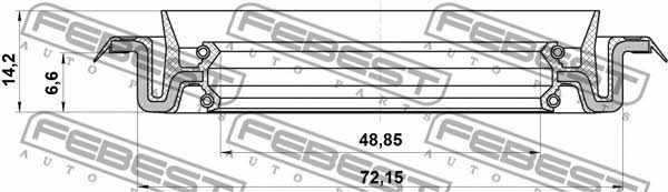 Сальник Febest 95TCS-50720714X