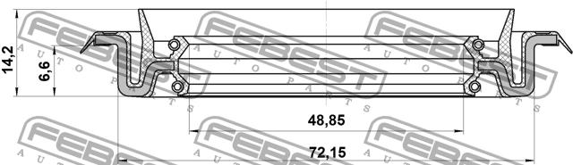 Купити Febest 95TCS50720714X – суперціна на EXIST.UA!