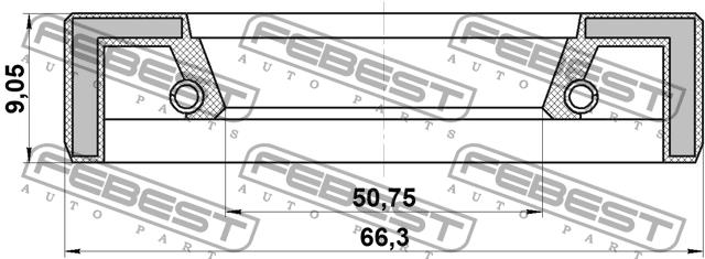 Febest Сальник полуоси – цена 177 UAH