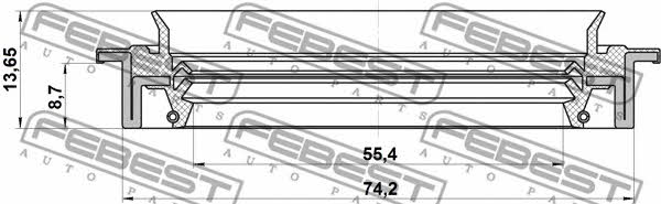 Купить Febest 95JDS-57740914X по низкой цене в Украине!