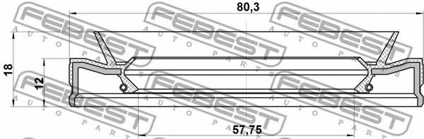 Купить Febest 95HEY-59801218R по низкой цене в Украине!