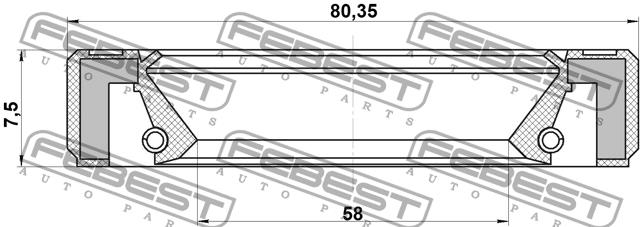 Купить Febest 95GBY-60800808L по низкой цене в Украине!