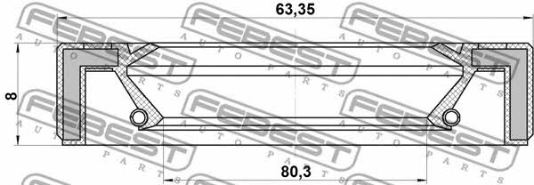 Febest Сальник полуоси – цена 84 UAH