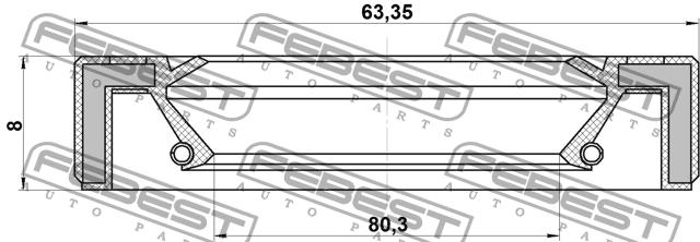 Купить Febest 95GAS-65800808X по низкой цене в Украине!