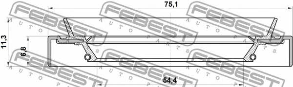 Купить Febest 95HDY-56750711X по низкой цене в Украине!