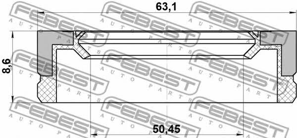Febest Сальник ступицы колеса передней – цена 132 UAH