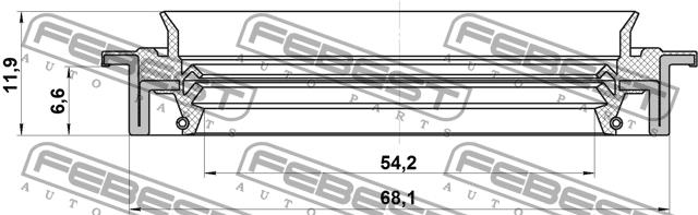 Купить Febest 95JDS56680712X – отличная цена на EXIST.UA!