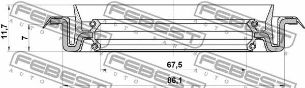 Febest Сальник ступицы колеса передней – цена 372 UAH