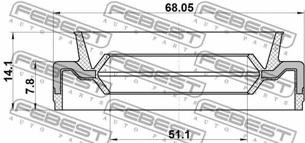 Купить Febest 95EFS-53680814X по низкой цене в Украине!