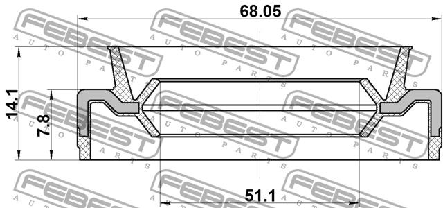 Купить Febest 95EFS53680814X – отличная цена на EXIST.UA!